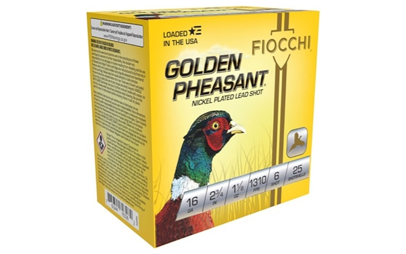 Fiocchi Ammunition 16 gauge 2-3/4'' 1-1/8oz #6 25/box