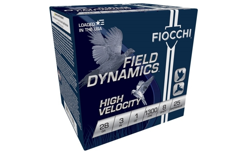 Fiocchi Ammunition 28 gauge 3'' 1oz #8 25/box