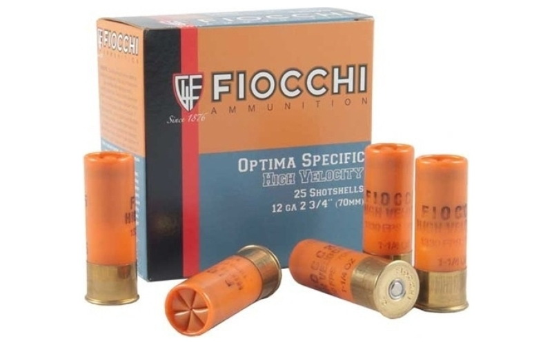 Fiocchi Ammunition Fiocchi 28hv high velocity 28ga 2 3/4in 2 1/4 dram equiv 3/4