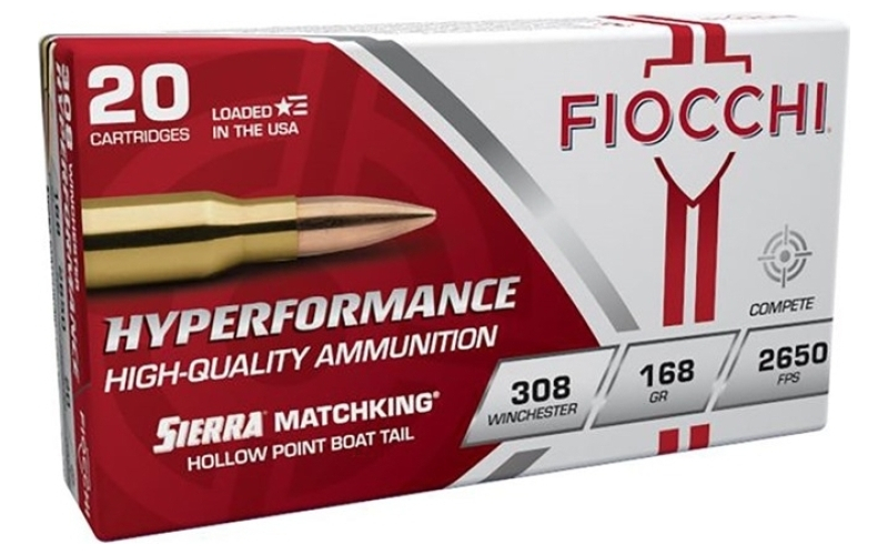 Fiocchi Ammunition 308 win 168gr sierra matchking hpbt 20/box