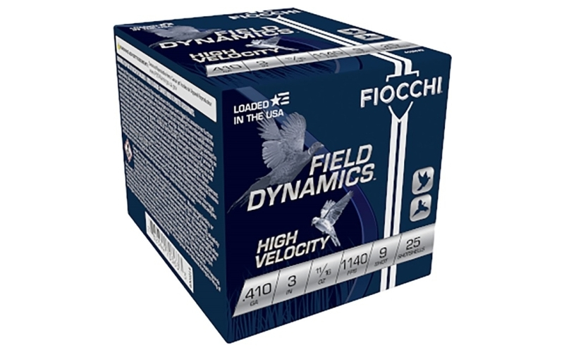 Fiocchi Ammunition .410 bore 3'' 11/16oz #9 25/box