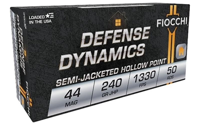 Fiocchi Ammunition 44 magnum 240gr jacketed hollow point 50/box