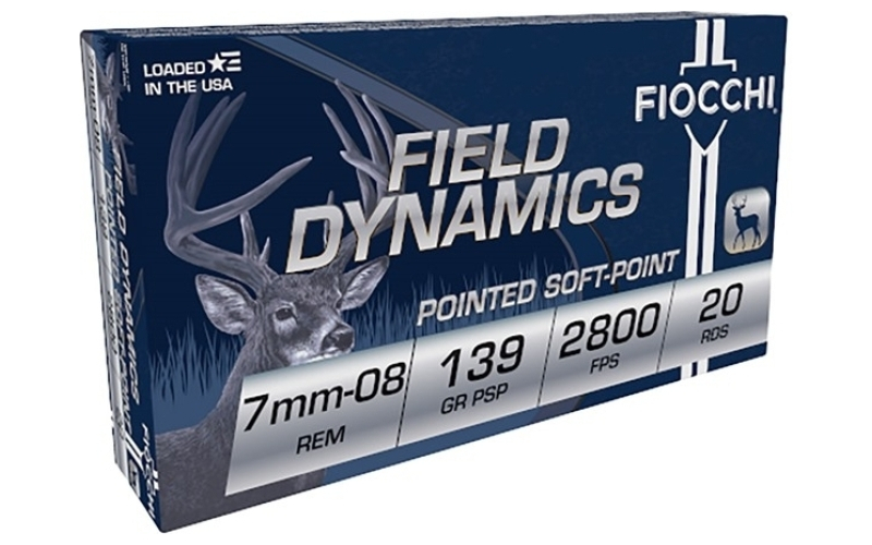 Fiocchi Ammunition 7mm-08 remington 139gr pointed soft point 20/box