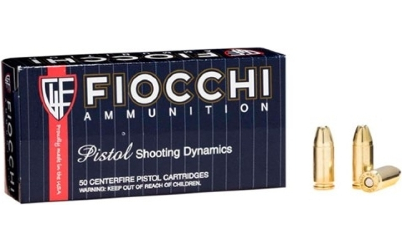Fiocchi Ammunition Fiocchi shooting dynamics 9mm 124gr jhp 50/bx