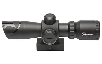Firefield Barrage, Rifle Scope, 1.5-5X32MM, Red/Green Illuminated Mil-Dot Reticle, IPX4 Waterproof, Integrated Mount, Matte Finish, Black FF13061