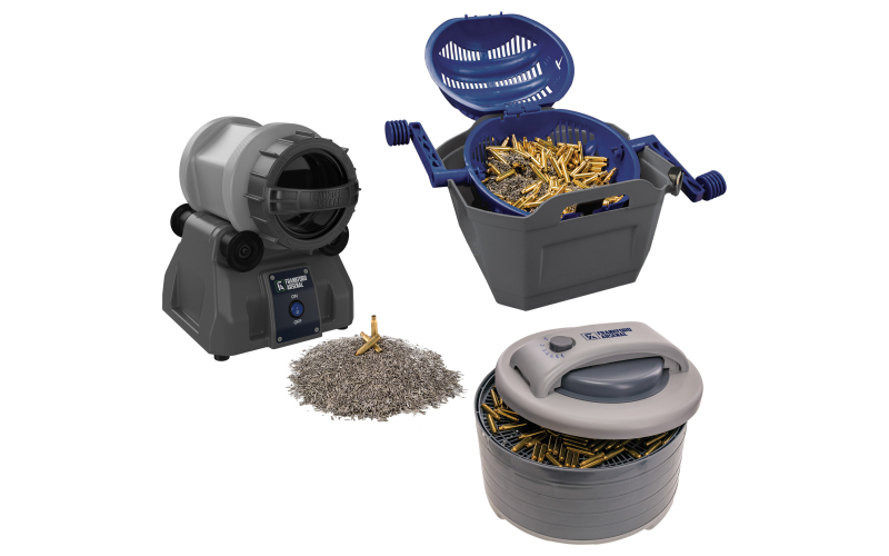 Frankford Arsenal Tumbler Pro Kit, Includes Rotary Tumbler Lite, Wet/Dry Media Separator, Brass Dryer and 2 Lbs of Stainless Steel Media 1199453