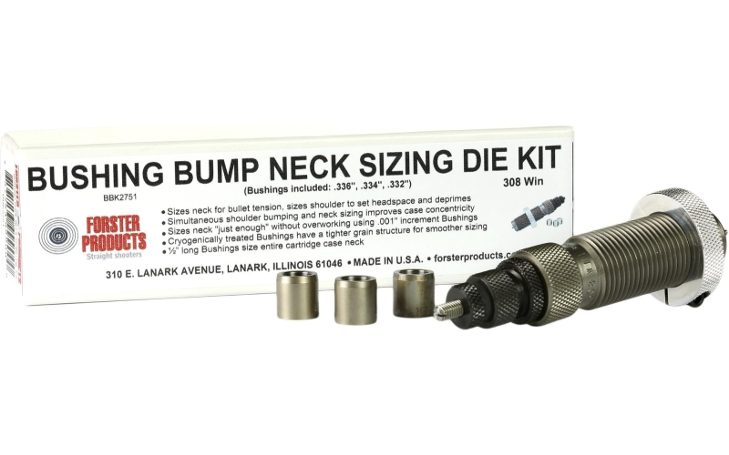 Bushing bump kit 6.5x47 lapua