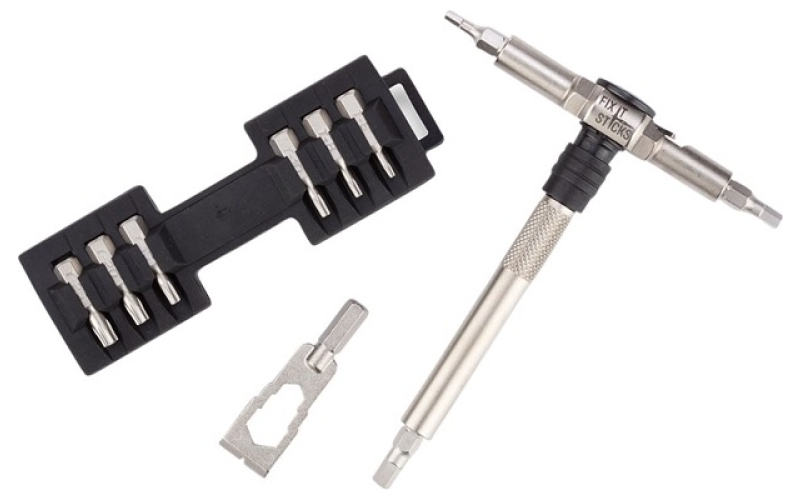 Fix It Sticks Ratchet locking hex drive with 15 bits & bracket