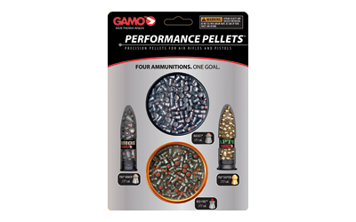 Gamo USA Combo Pack, Performance Pellets, .177 Pellets (Rocket, Red Fire, PBA Armor, PBA Raptor), Blister Card, 390/Pack 632092854