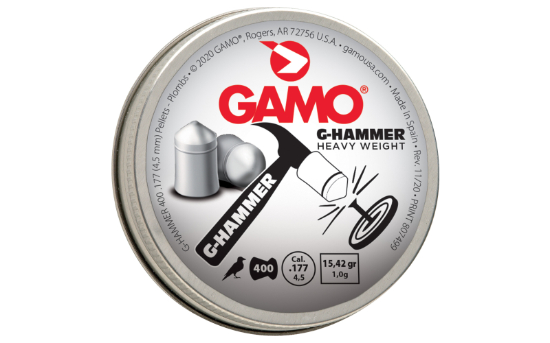 GAMO G-HAMMER PELLETS .177 400PK