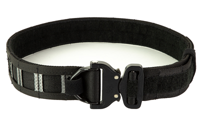 GBRS Group Assaulter Belt System, 20 Molle Sections, 1.75" Cobra Buckle with D-Ring, Medium, 1.5" Nylon Scuba Webbing Construction, Black GEAR-ABSV3-BLK-M