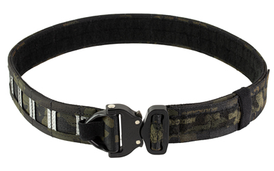 GBRS Group Assaulter Belt System, 20 Molle Sections, 1.75" Cobra Buckle with D-Ring, Large, 1.5" Nylon Scuba Webbing Construction, Multicam Black GEAR-ABSV3-MCB-L