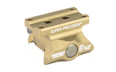 Geissele Automatics Super Precision, Mount, Fits Trijicon MRO, Absolute Co-Witness, Desert Dirt Color, Product Finishes, Shade Variations and Other Imperfections Are Normal Due to the Manufacturing Process 05-402S