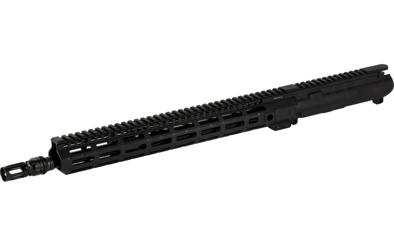 Gemtech GVAC, Complete Upper Reciver Group, 223 Remington/556 NATO, 16.1" Barrel, 1:8 Twist, Gemtech ETM Flash Hider, Pinned Low Pro GVAC Gas Block, Mid Length Gas System, Anodized Finish, Black, MLOK Handguard, Fits AR-15, Includes Bolt Carrier Group 13833