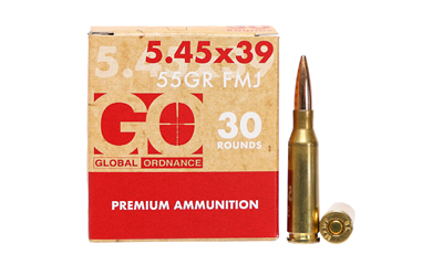 Global Ordnance 5.45X39MM, 55 Grain, Brass Case, Full Metal Jacket, 30 Round Box GO197892005456