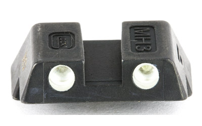 Glock OEM, Night Sight For Glock 42 & 43, 6.1mm Slim Rear, Black Finish, 3 Dot Style 33578
