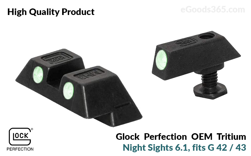 GLOCK OEM NIGHT SIGHT SET FOR G42/43