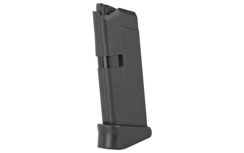 Glock OEM Magazine, 380ACP 6 Rounds, Fits GLOCK 42, Grip Extension, Cardboard Style Packaging, Polymer, Black MF08833