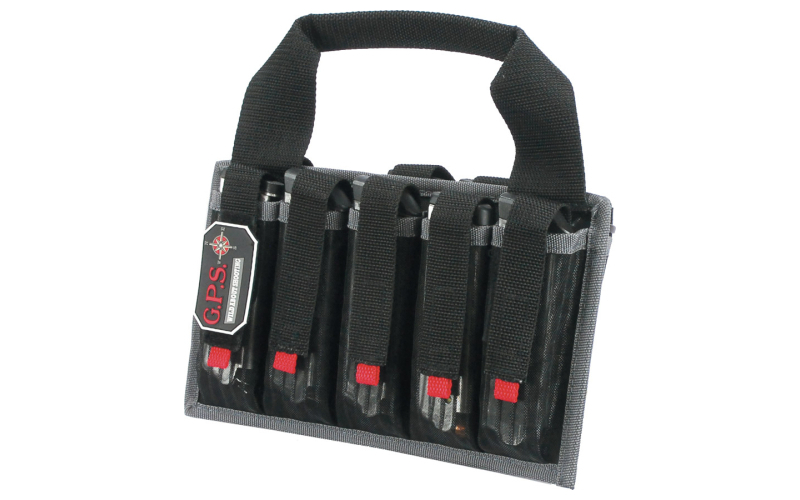 GPS Magazine Tote, Black, Soft, Fits 10 SA Pistol Mags GPS-1006MAG
