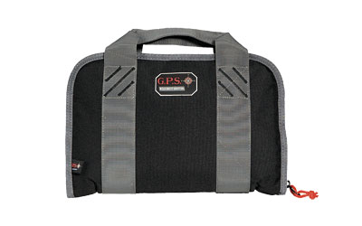 GPS Pistol Case, Black, Soft, Up To 2 Compact Pistols GPS-1107PCCB