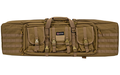 GPS Tactical Double Rifle Case, Flat Dark Earth, 42", 600 Denier Polyester GPS-DRC42-FDE