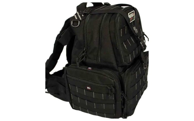 GPS Tactical, Backpack, Black, Soft, 3 Internal Pistol Cases GPS-T1612BPB