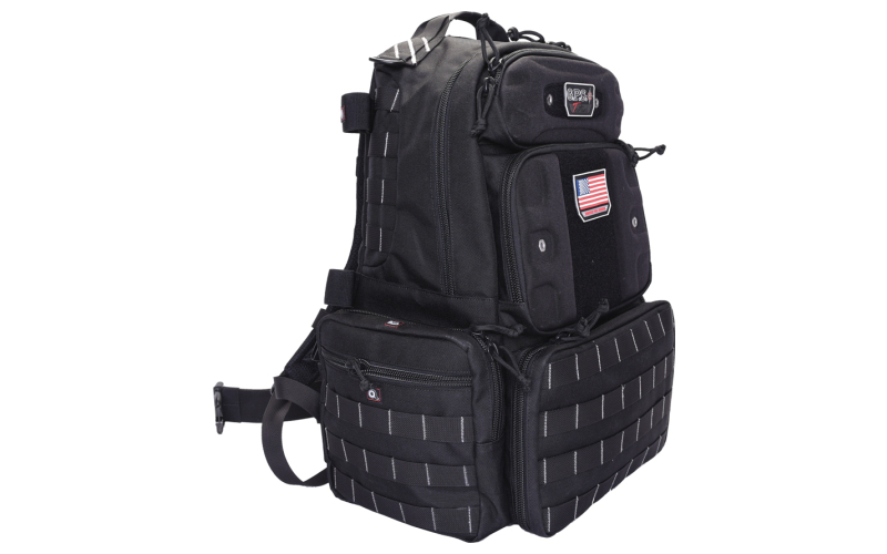 GPS Tactical, Range Bag, Black, Soft, Tall GPS-T1913BPB