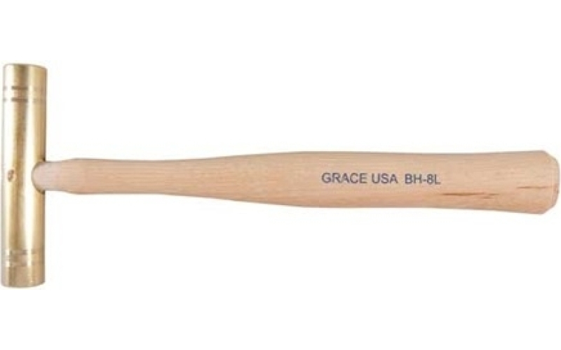 Grace Usa 8 oz. long brass hammer