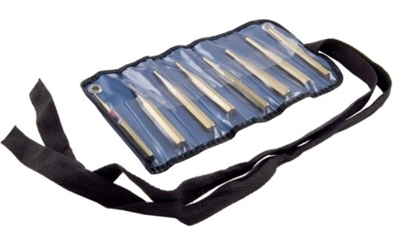 Grace Usa Brass roll pin punch set, 8 pc