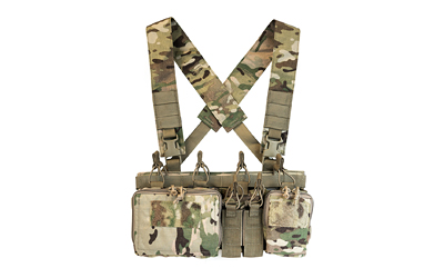 Haley Strategic Partners D3CR-H, Chest Rig, Supports .308 Platforms, Nylon Construction, Multicam, Includes (4) Rifle Magazine Pouches, (2) Pistol Pouches, (1) Large Pouch, (1) Small Pouch D3CRH-1-1-MC