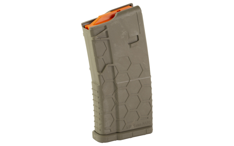 HEXMAG Magazine, 223 Remington/5.56 NATO, 20 Rounds, Fits AR Pattern Rifles, Polymer, Flat Dark Earth HX20-AR15-FDE