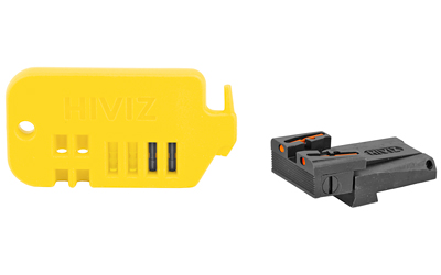 Hi-Viz Adjustable Rear Sight, Fits Glock except 42/43/MOS, Includes Green, Red, and Black LitePipes GLAD211