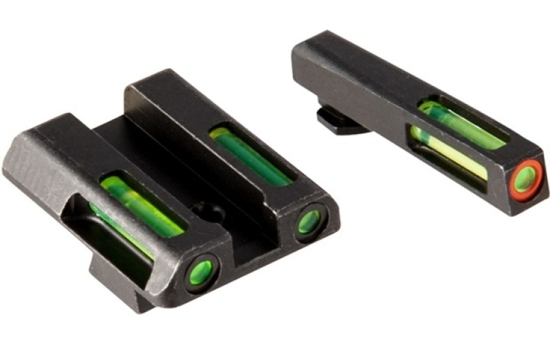 Hi-Viz Glock~ .45acp/10mm/.45 gap lightwave h3 tritium sight set