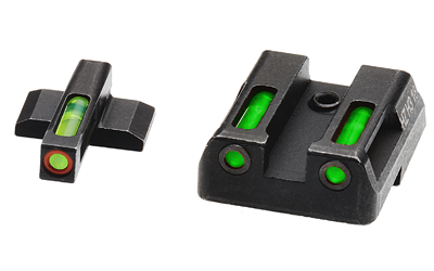 Hi-Viz LiteWave H3 Tritium Night Sights, Fits HK VP9, VP9SK, VP40, HK45, HK45C, P30, P30L, Green Front w/Orange Front Ring, Green Rear HKN521