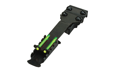 Hi-Viz Green 2 dot adjustable rear sight (large). Fits vent rib widths from 3/8" to 7/16" wide. Installs with screws no gunsmithing required. TS1002