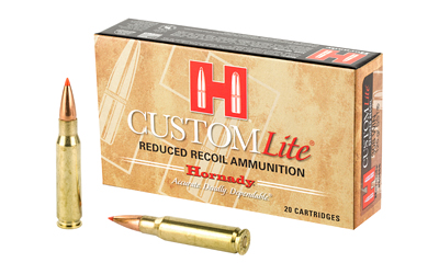 Hornady Custom Lite, 308 Winchester, 125 Grain, SST, Low Recoil, 20 Round Box 80866