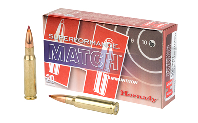 Hornady Superformance Match, 308 Winchester, 168 Grain, ELD Match, 20 Round Box 80963