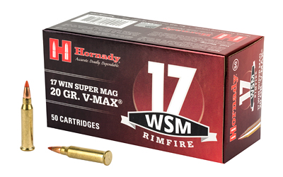 Hornady Varmint Express, 17WSM, 20 Grain, V-Max, 50 Round Box 83180