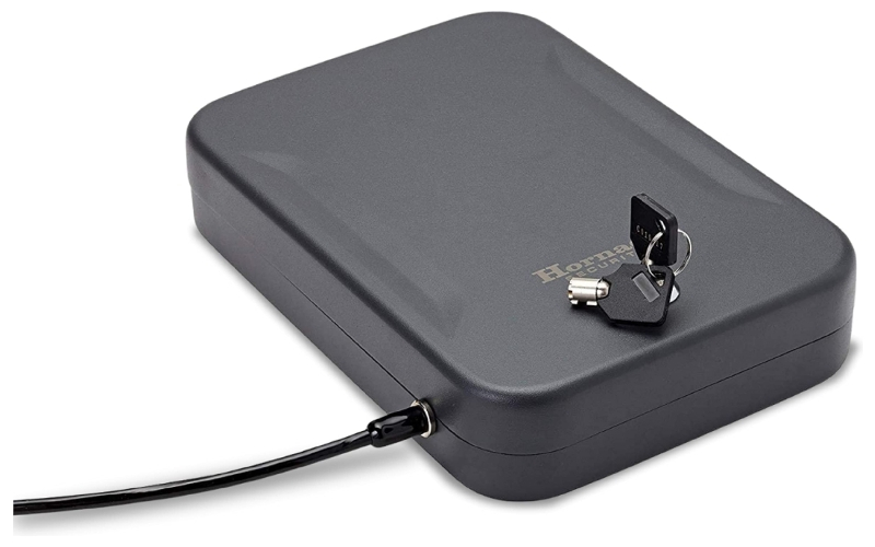Hornady X-Large Lock Box, Black Finish, With Lock, Key, & Cable 95210