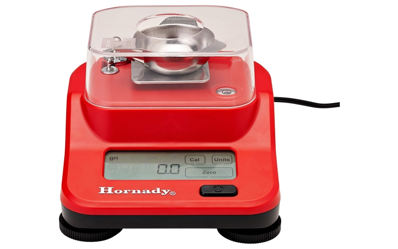 Hornady M2 Digital Bench Scale, 1500 Grain Capacity, Includes Two Calibration Weights, AC Adaptor, and Metal Powder Pan 050111