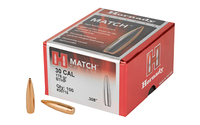 HRNDY MATCH 30CAL .308 178GR 100CT