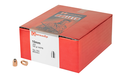 Hornady HAP, .400 Diameter, 10MM, 180 Grain, Hollow Point, 500 Count 400421