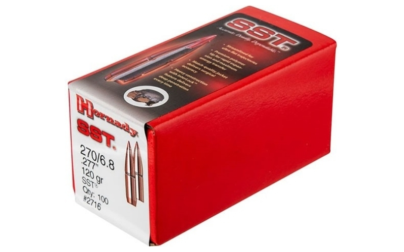 Hornady 270 caliber (0.277'') 120gr sst 100/box