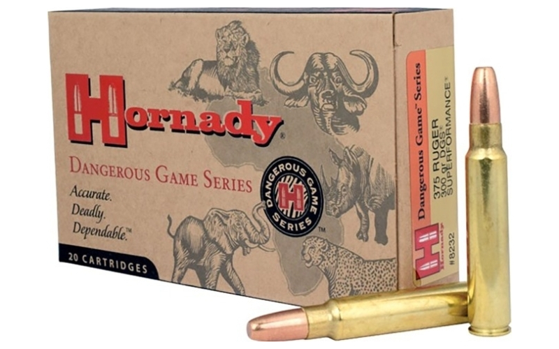 Hornady 375 ruger 300gr dangerous game solid 20/box