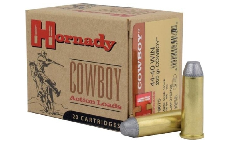 Hornady Hornady ammo 44-40 205gr cowboy 20/bx 50bx/cs