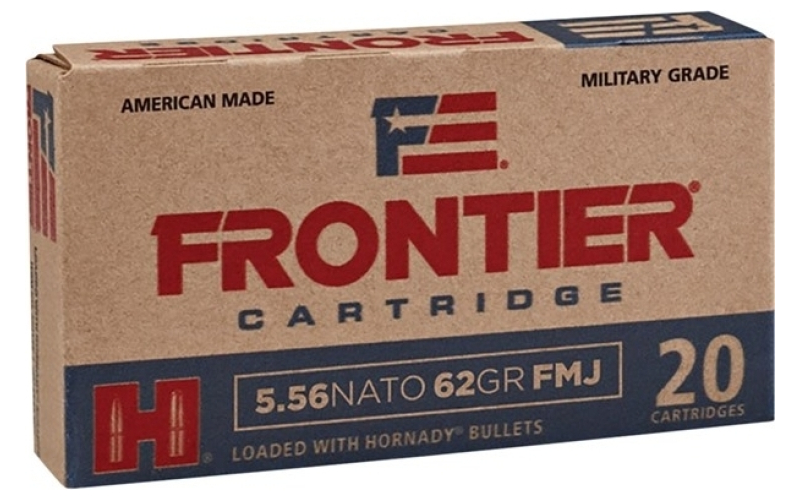 Hornady 5.56mm nato 62gr full metal jacket 150/box