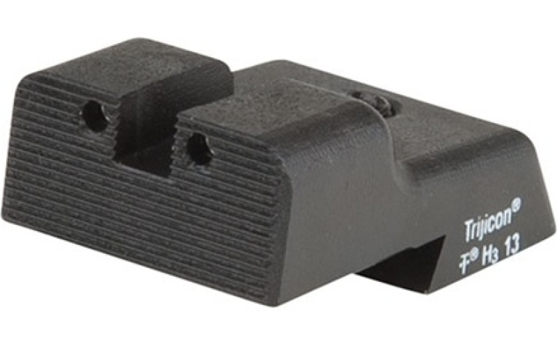 Harrison Design & Consulting Novak-cut rear sight, square notch 2-dot tritium