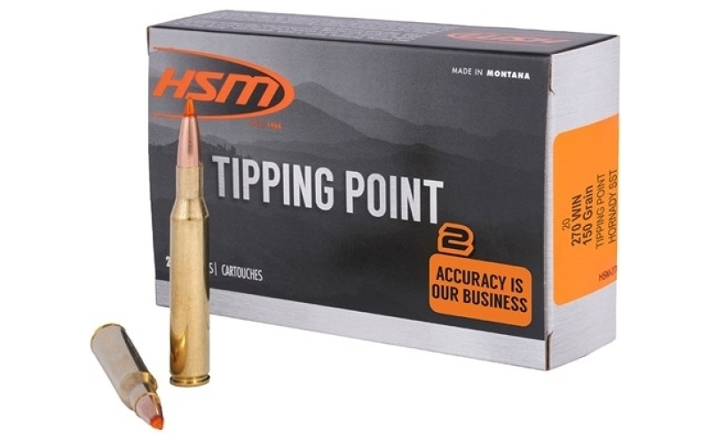 Hsm Ammunition 270 winchester 150gr hornady sst 20/box