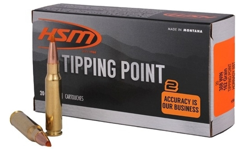 Hsm Ammunition 308 winchester 165gr sierra gamechanger 20/box