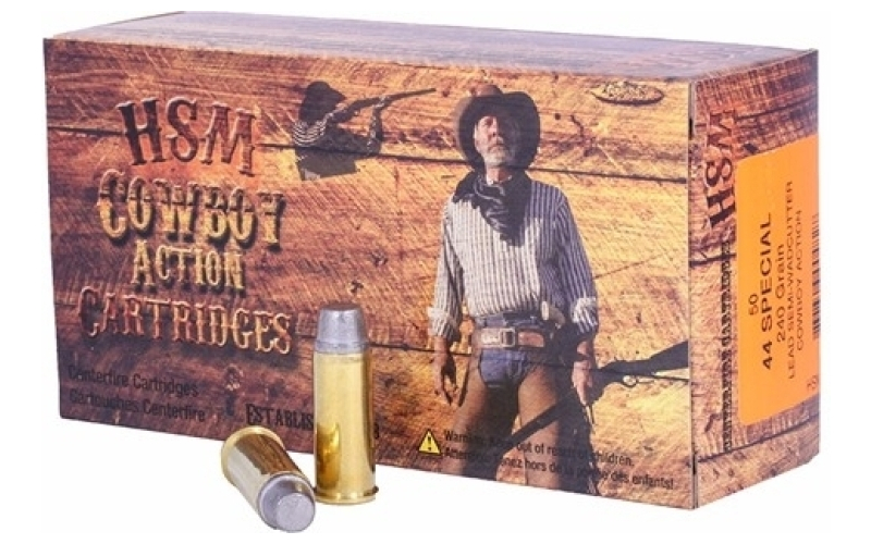 Hsm Ammunition 44 special 240gr lead semi wad cutter 50/box